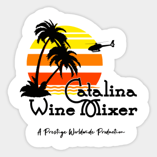 Sunset in Catalina Island Wine Mixer Sticker